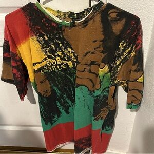 VTG Bob Marley Single Stitch All Over Print Tee
